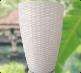 Vaso Cone Trançado